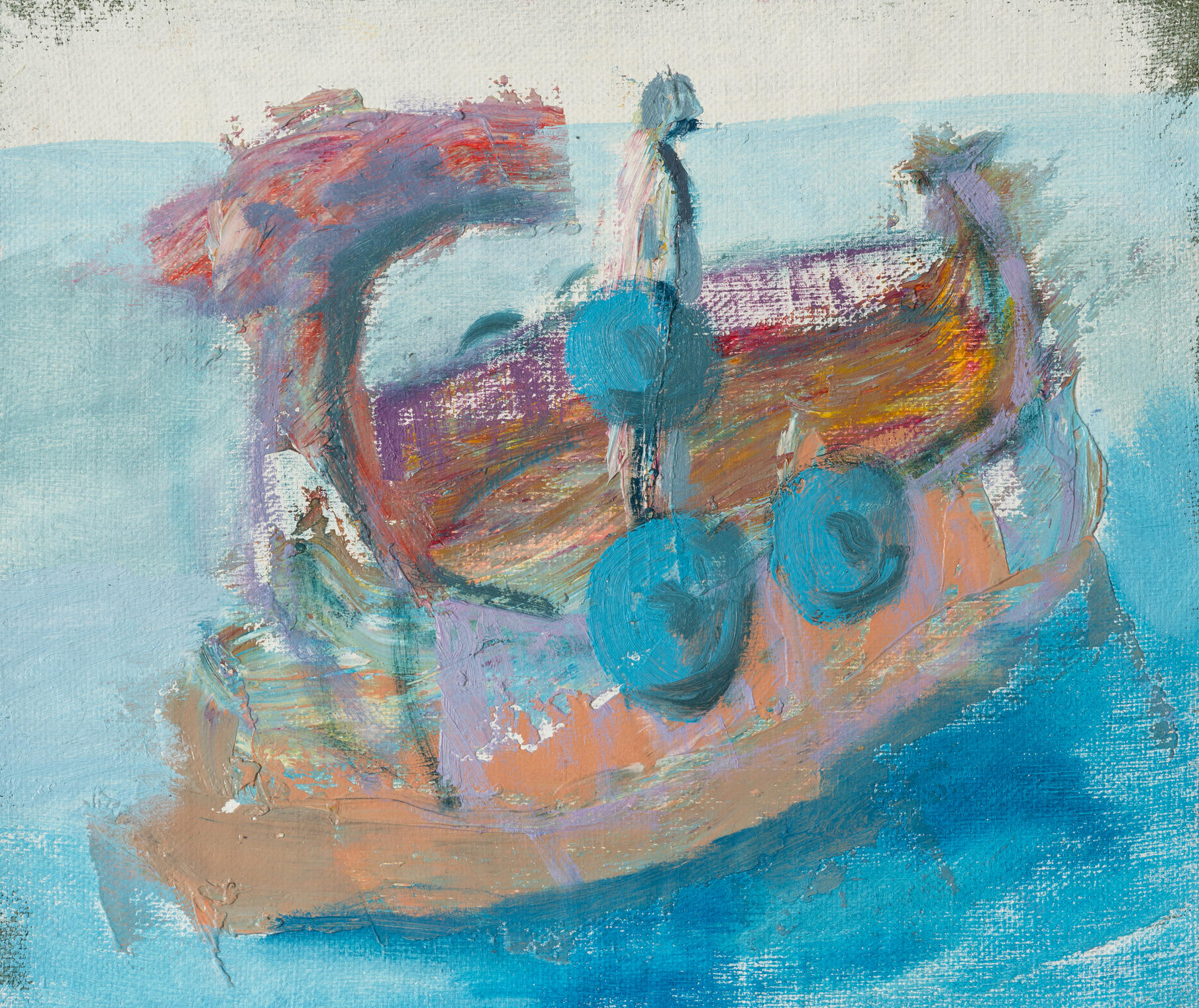 "Neglected by. Family." Oil study on canvas. 2025. 12 x 10 in (30.5 x 25.4 cm)